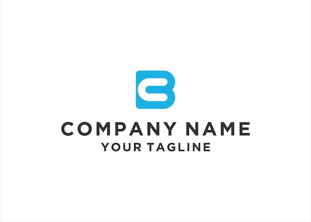letter bc or cb logo design vector illustration