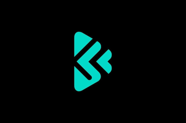 Vettore modello di progettazione del logo bl letter arrow