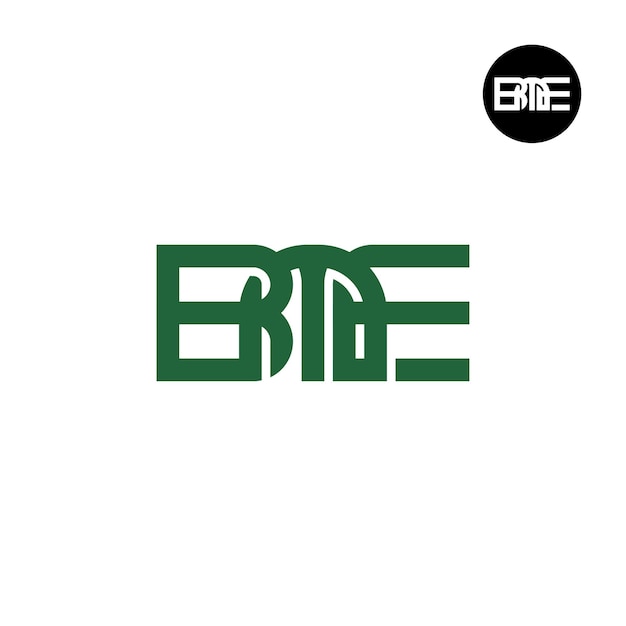 Letter BME Monogram Logo Ontwerp