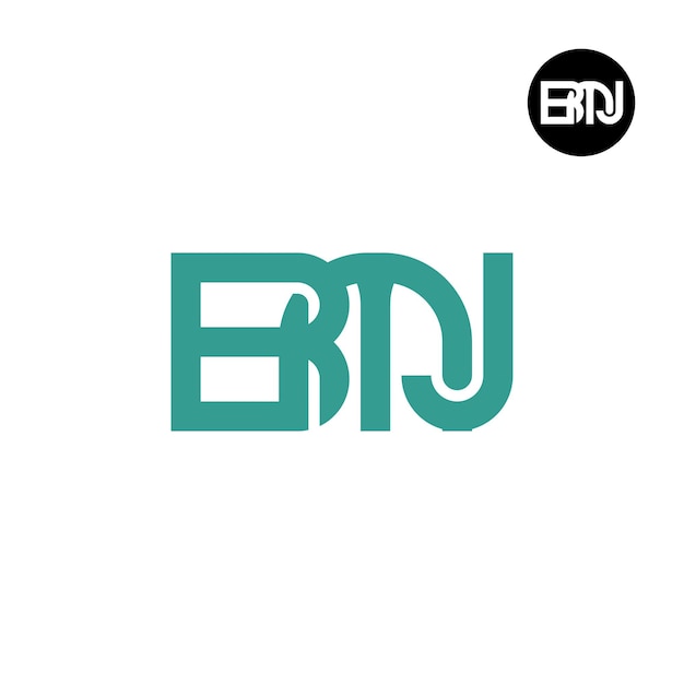 Letter BMJ Monogram Logo Ontwerp