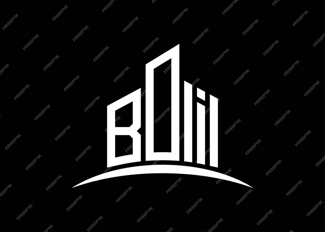 Premium Vector | Letter boi building vector monogram logo design
