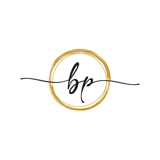 Letter BP Initial Beauty Logo Template