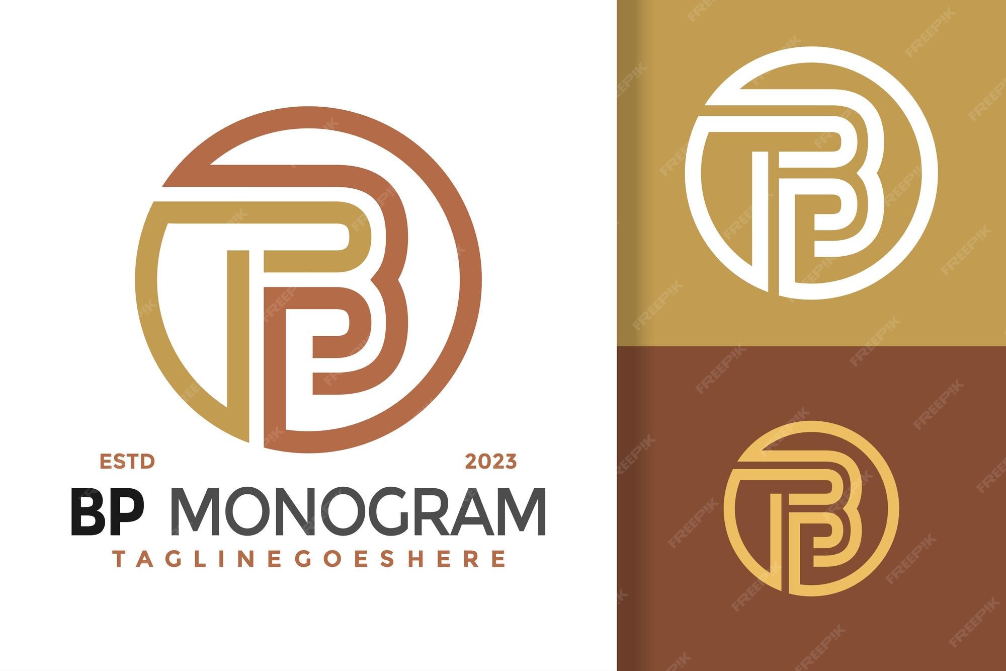 Premium Vector | Letter bp simple creative monogram logo vector icon