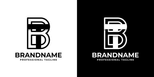 Vector letter bt or tb monogram logo suitable for any business with bt or tb initials