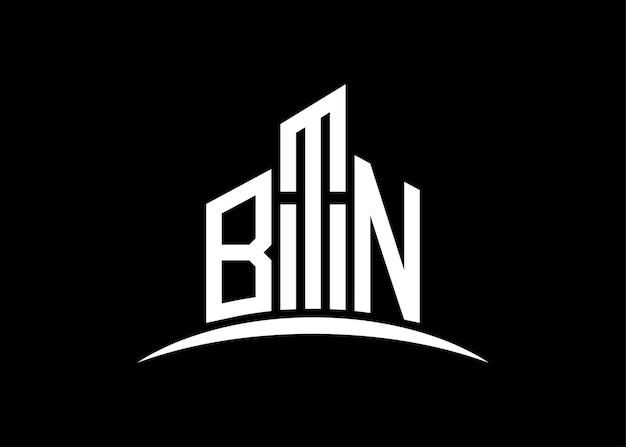 Letter BTN gebouw vector monogram logo ontwerp sjabloon gebouw vorm BTN logo