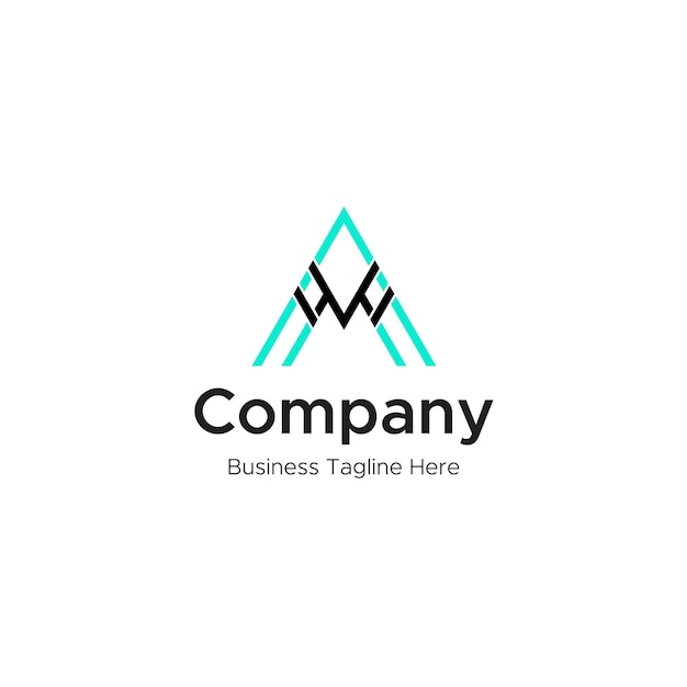 A letter business logo design