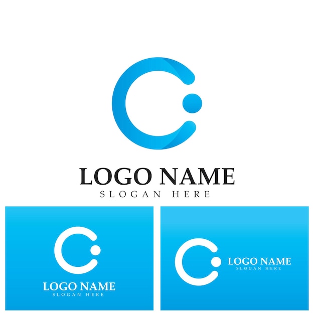 Letter C and C logo icon design template elements