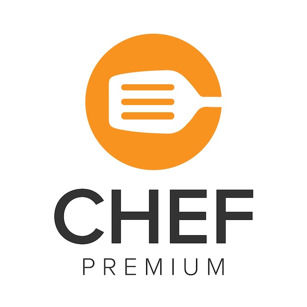 Letter C chef logo icon vector template