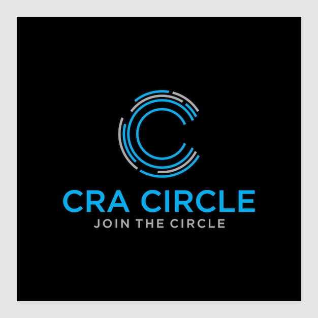 буква c и дизайн логотипа круга