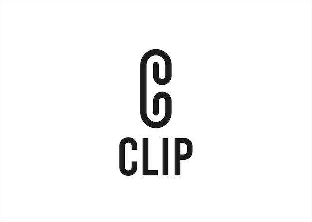 letter c clip logo ontwerp vectorillustratie