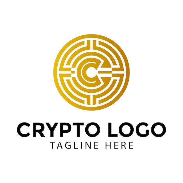 Letter C crypto logo, Letter C crypto business logo