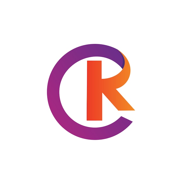 Letter C en K Logo Vector