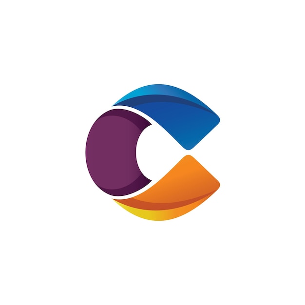 Letter c gradient logo design