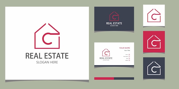 Letter C House Logo Design