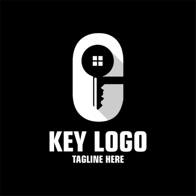 letter c key logo design template inspiration, vector illustration.