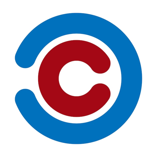 Modello vettoriale per la progettazione del logo della lettera c