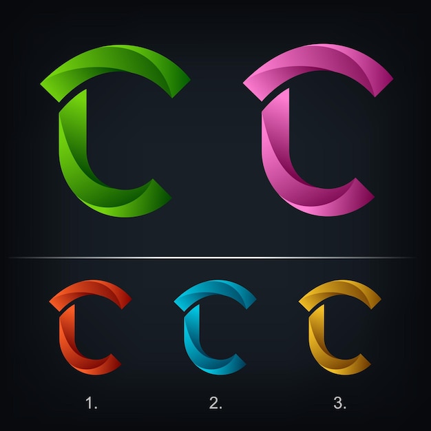 Letter C logo icon design template elements Vector illustration