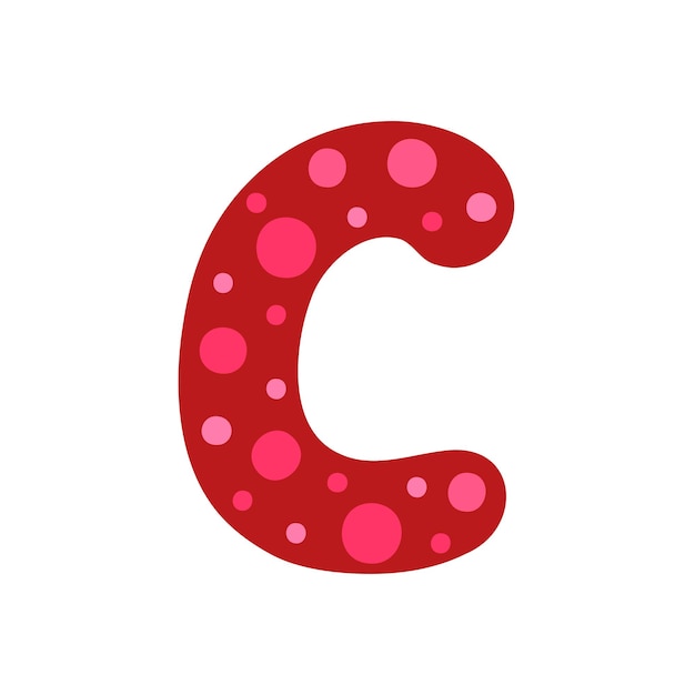 The letter C logo icon Hand drawn illustration