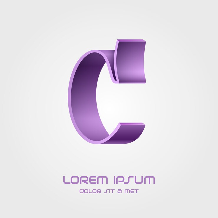 Vector letter c logo  template