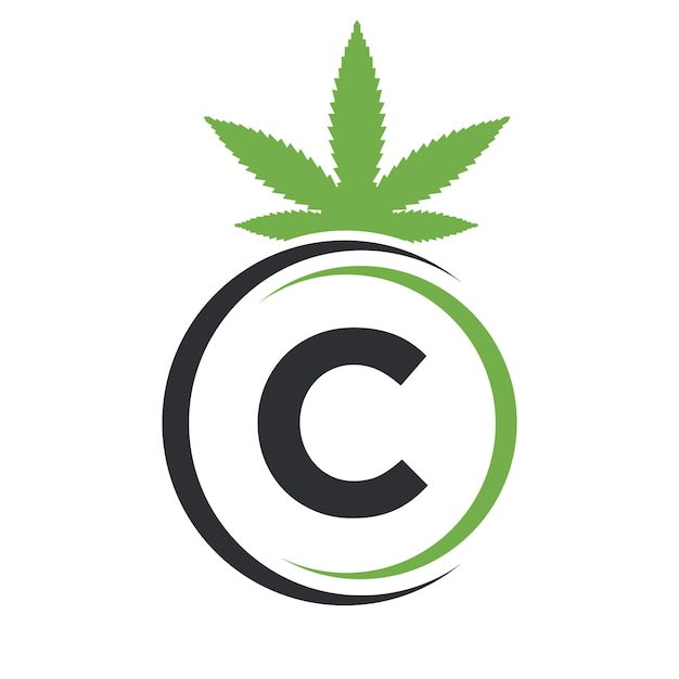 Letter C Marijuana Logo Cannabis Logo Teken