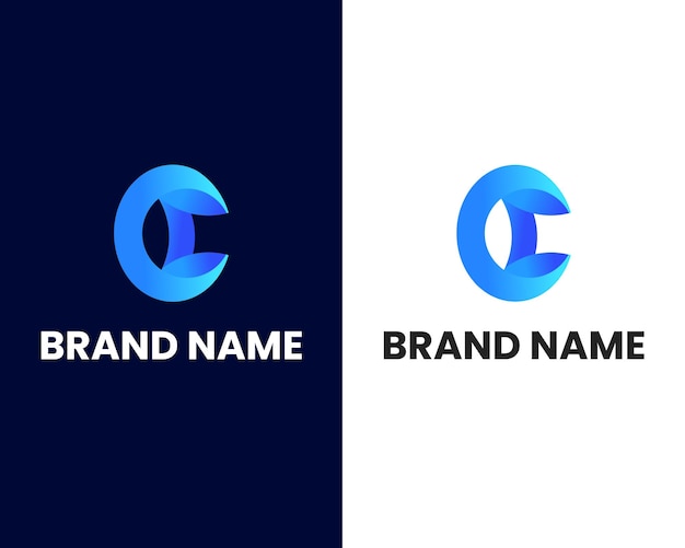 letter c modern logo design template