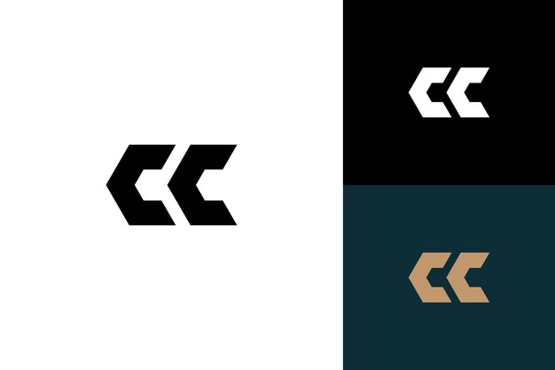 Vector letter c monogram vector logo ontwerp