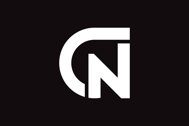 Дизайн логотипа буквы c n