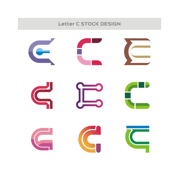 Letter c stock design-logo