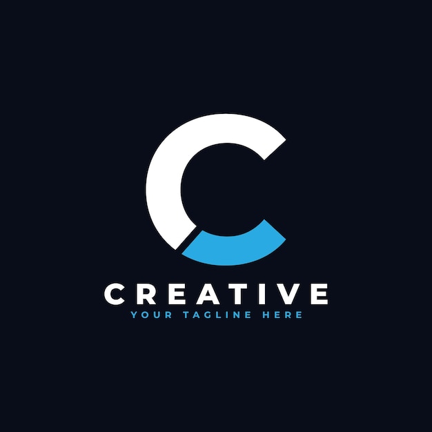 Letter C Tech Logo Design Vector Illustratie Modern Monogram Icon