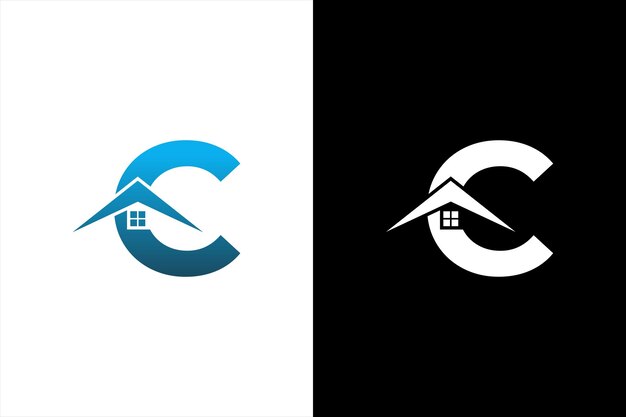 Letter C Vastgoed Logo Design Element Letter C Voorraad Vector Illustratie Sjabloon