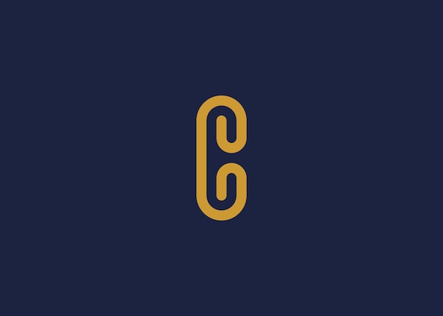 letter c with paper clip logo icon design vector design template inspiration