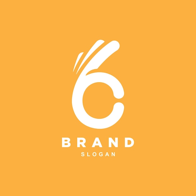 Letter CB of nummer 6 oké vingergebaar logo-ontwerp