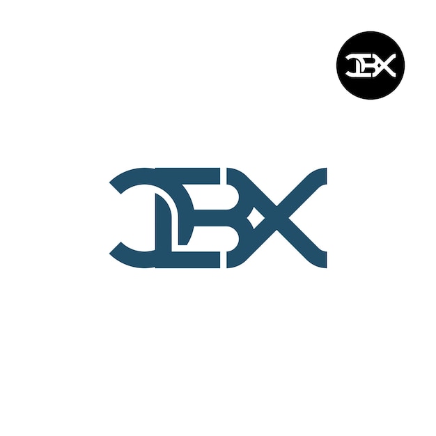 Letter CBX Monogram Logo Ontwerp