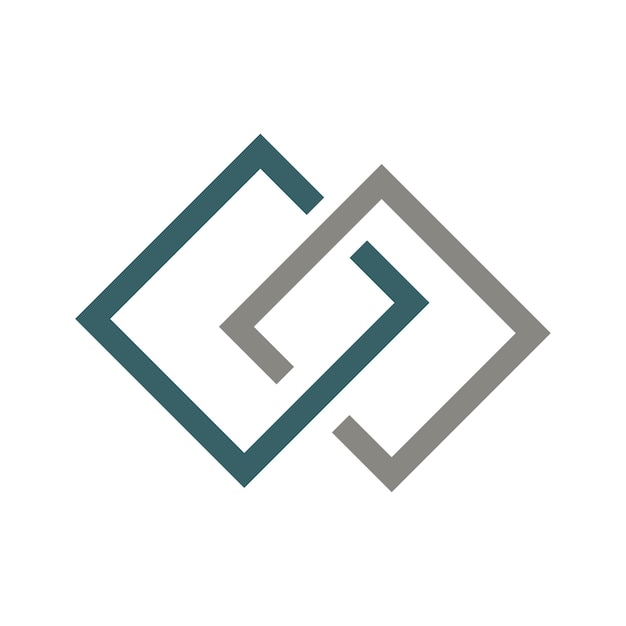 Design del logo della lettera cc design del logo della lettera cc astratta