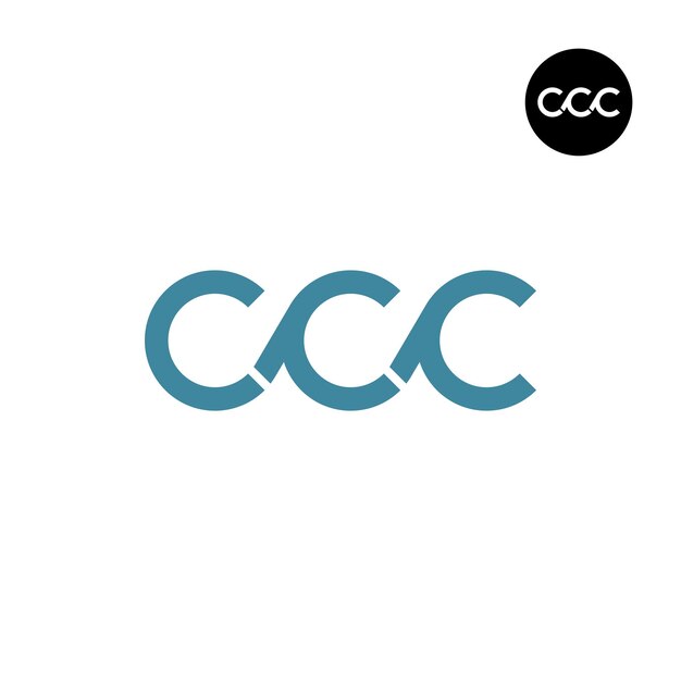 Letter CCC Monogram Logo Design