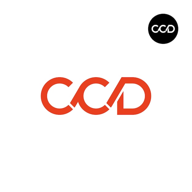 CCD 문자 모노그램 로고 디자인