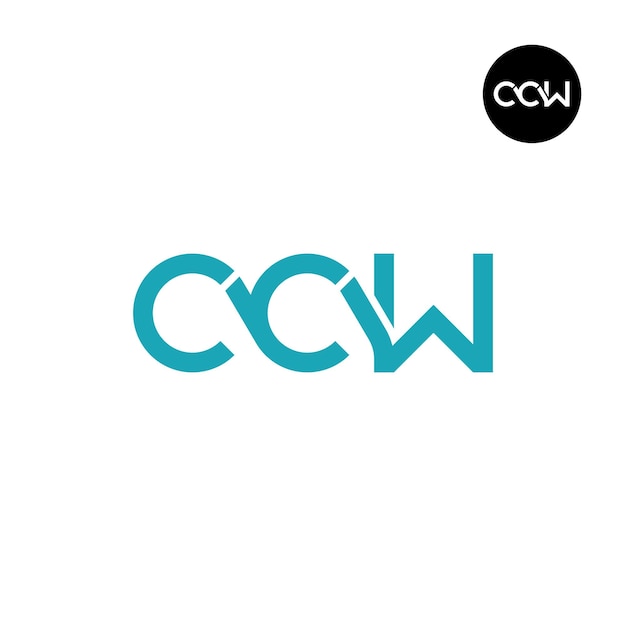 Letter CCW Monogram Logo Design