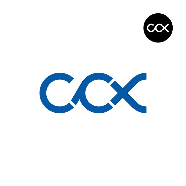 Дизайн логотипа буквы CCX Monogram