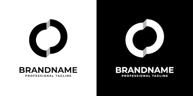 Letter CD or DC Monogram Logo suitable for any business with CD or DC initials