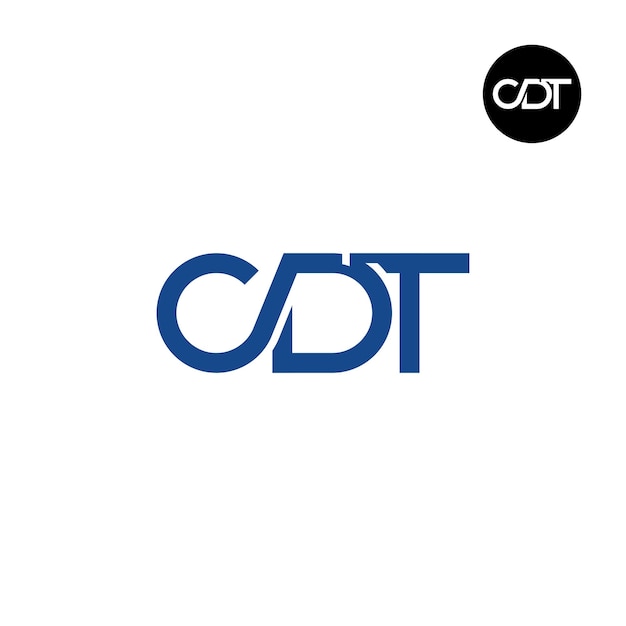 Letter CDT Monogram Logo Design