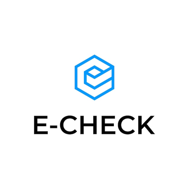 letter CE and check logo design