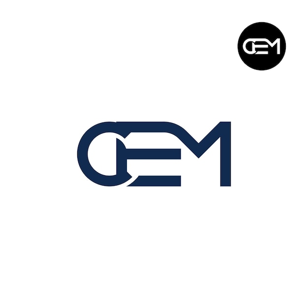 Letter CEM Monogram Logo Design