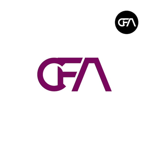 Letter CFA Monogram Logo Design