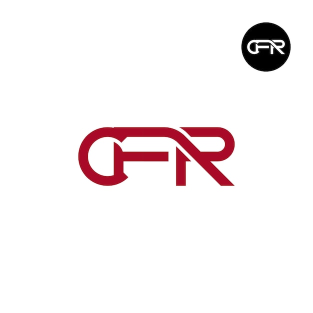 Vector letter cfr monogram logo design