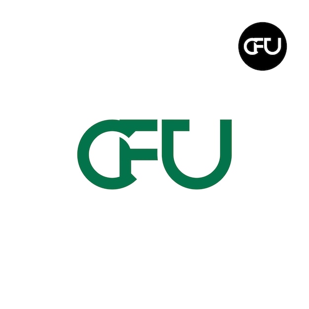 Letter CFU Monogram Logo Ontwerp