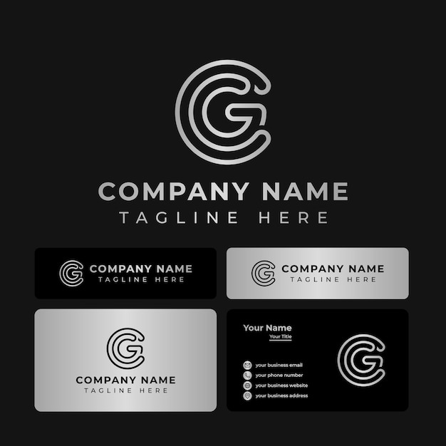 Буква CG Monogram Logo подходит для любого бизнеса.