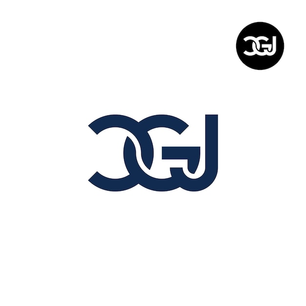 Letter CGJ Monogram Logoontwerp