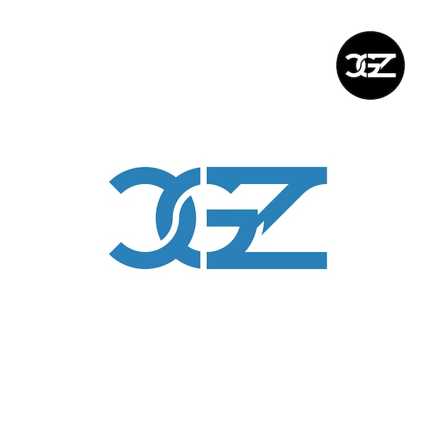 Letter CGZ Monogram Logoontwerp