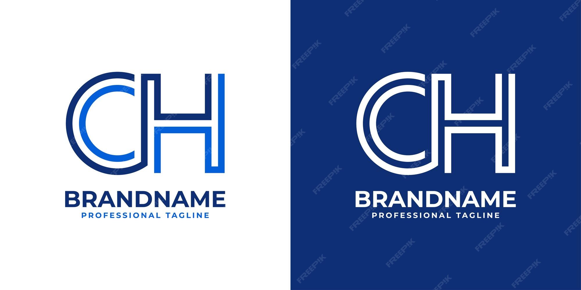 Premium Vector | Letter ch line monogram logo suitable for any business