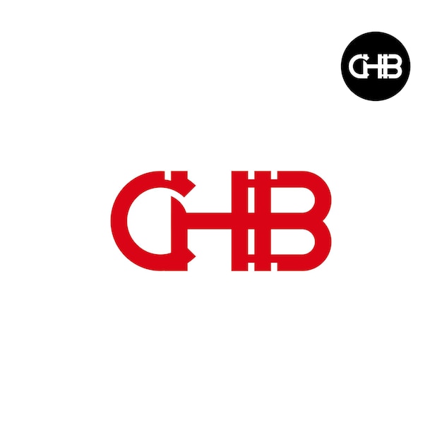 Design del logo della lettera chb monogram